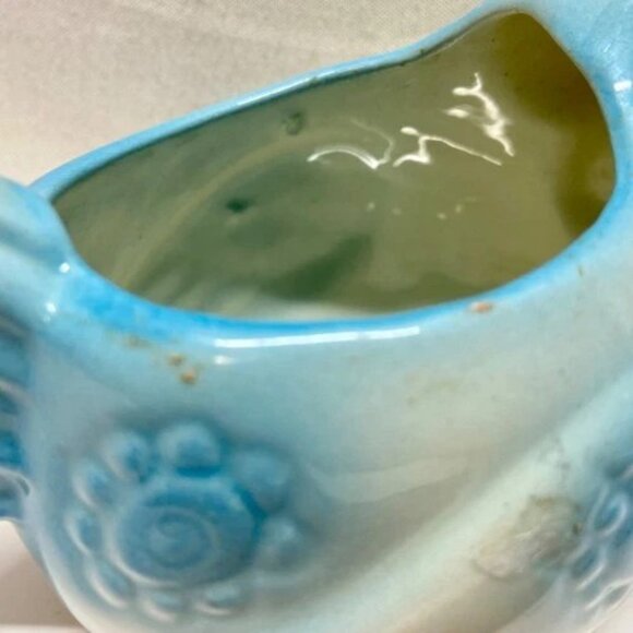 Henny Penny Chicken Succulent Planter Ceramic Figurine Handpainted Folkart GUC - Picture 7 of 10